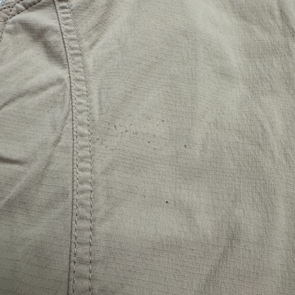 Prana Capri Pants Womens 8 Brown Tan Ankle Zip Straight Leg Outdoor Hiking 32x22 - Picture 9 of 16